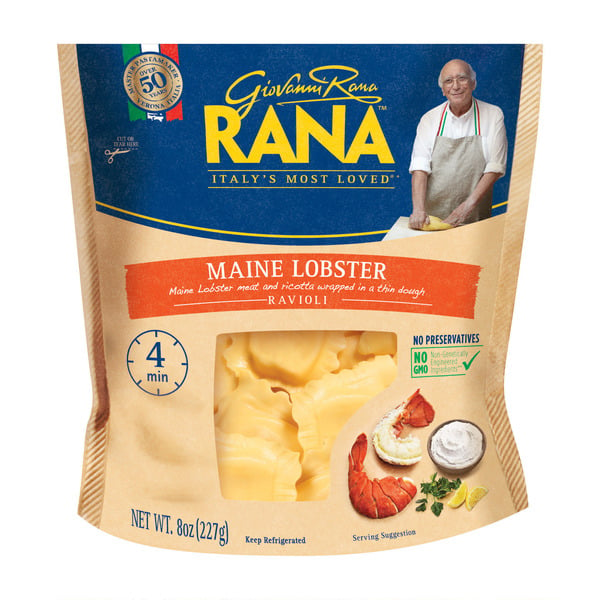 Dry Pasta Giovanni Rana Maine Lobster Ravioli Refrigerated Pasta hero