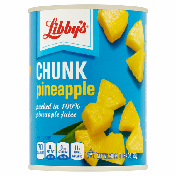 Canned Fruit & Applesauce Libby's Chunk Pineapple hero