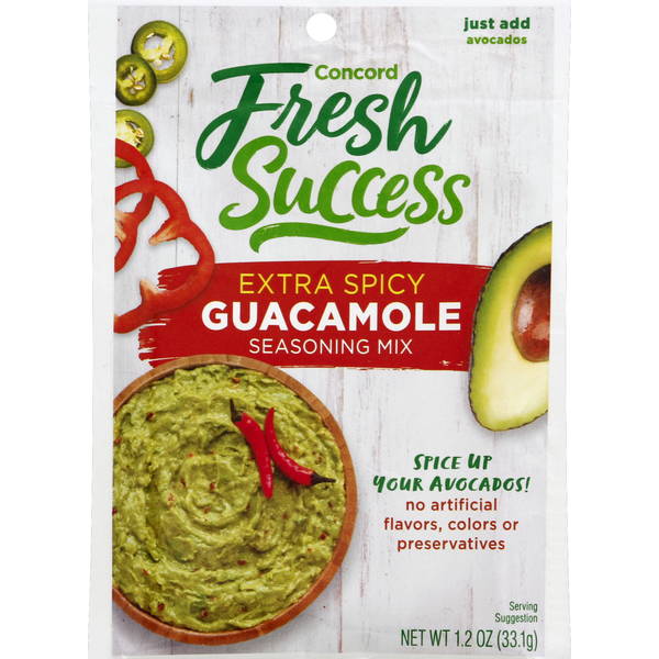 Spices & Seasonings Concord Foods Seasoning Mix, Extra Spicy Guacamole hero