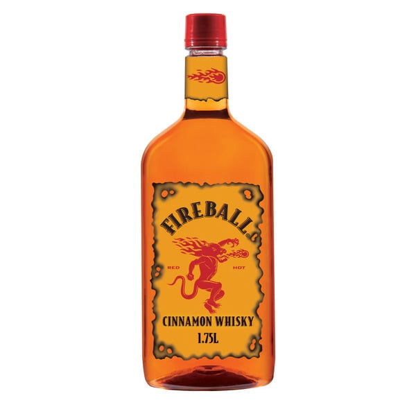 Spirits Fireball Hot Cinnamon Blended Whisky, 1.75L Plastic Bottle hero