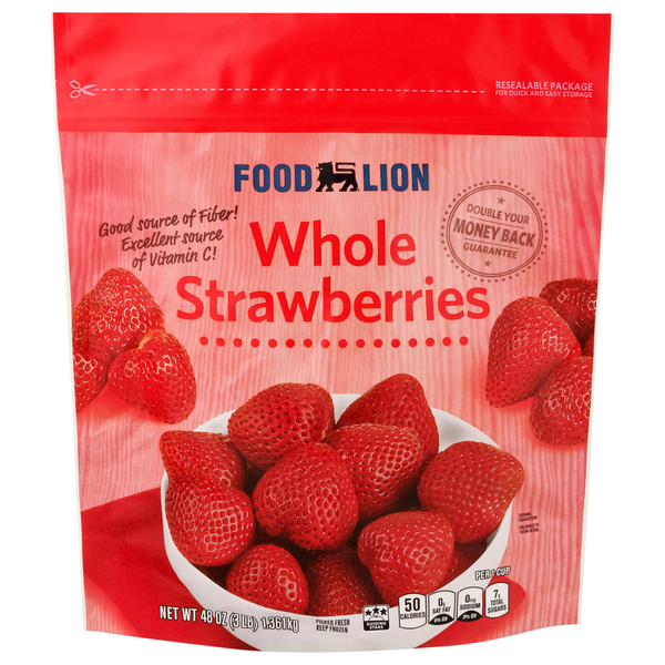 Frozen Produce Food Lion Strawberries, Whole hero