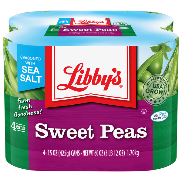 Canned & Jarred Vegetables Libby's Peas, Sweet hero