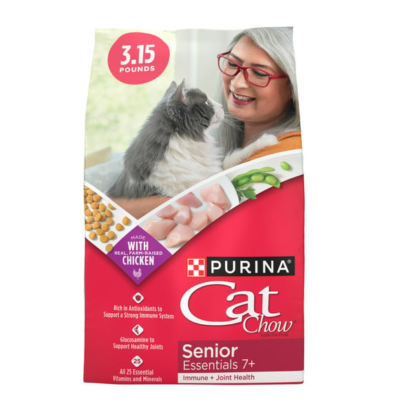 Cat Food & Care Purina Cat Chow Joint Health Senior Dry Cat Food, Essentials 7+ Immune + Joint Health Recipe hero