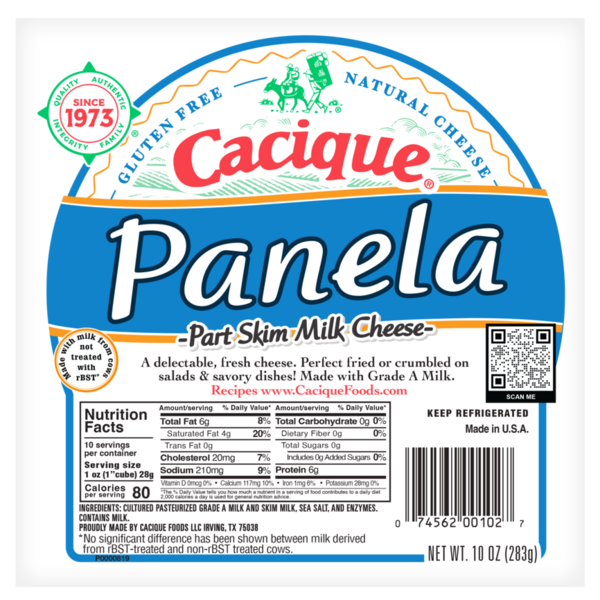 Packaged Cheese Cacique Cheese, Panela, Part Skim Milk hero