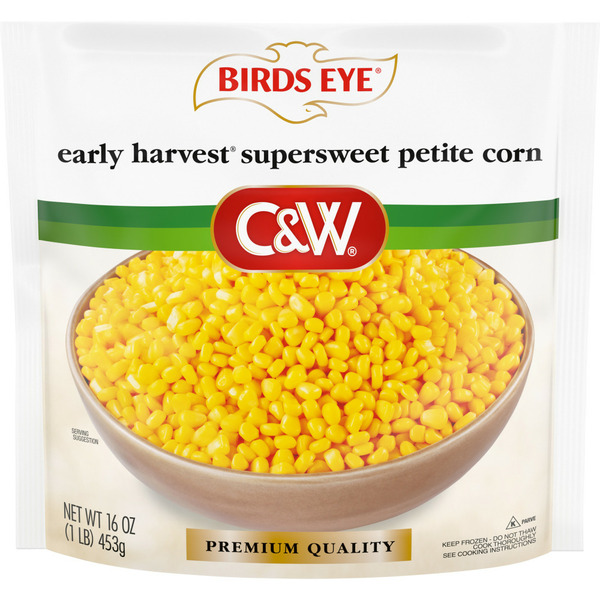 Frozen Produce Birds Eye C&W Premium Quality Early Harvest Supersweet Petite Corn, Frozen hero