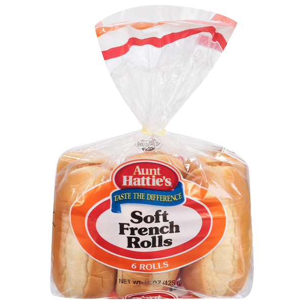 Buns & Rolls Aunt Hattie's Enriched Soft French Rolls hero