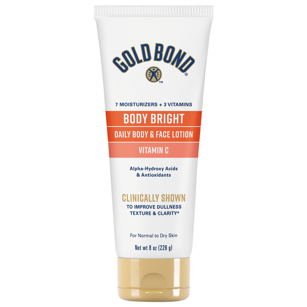 Body Lotions & Soap Gold Bond Daily Body & Face Lotion, Body Bright, Vitamin C hero