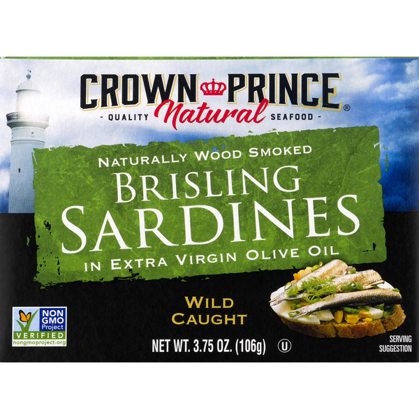 Canned Meat & Seafood Crown Prince Natural Sardines, in Extra Virgin Olive Oil hero