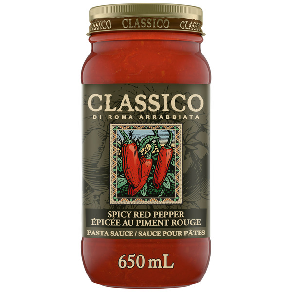 Spices & Seasonings Classico Arrabbiata Spicy Red Pepper Spaghetti Pasta Sauce hero