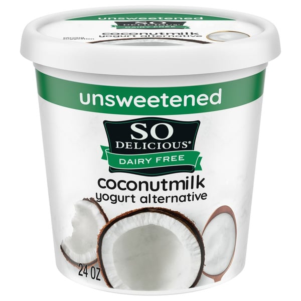 Dairy Alternatives So Delicious Unsweetened Plain Coconut Milk Yogurt Alternative, Vegan, Non-GMO hero