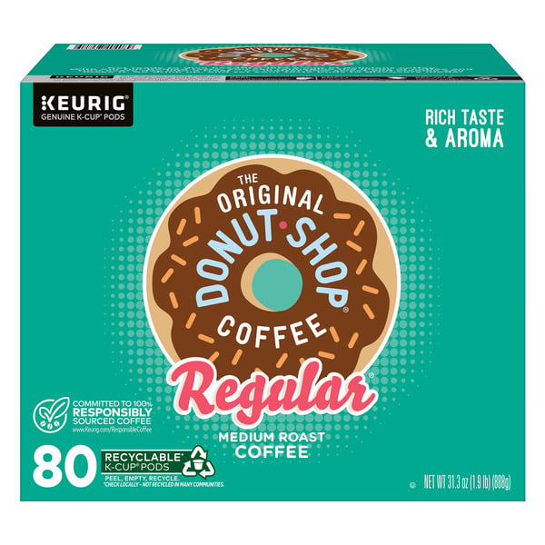 Coffee Green Mountain Coffee Roasters The Original Donut Shop Coffee K-Cup Pod, 80-count hero