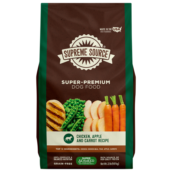 Dog Food Supreme Source Dog Food, Super-Premium, Chicken, Apple and Carrot Recipe hero