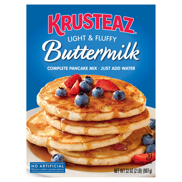 Doughs, Gelatins & Bake Mixes Krusteaz Light & Fluffy Buttermilk Complete Pancake & Waffle Mix hero