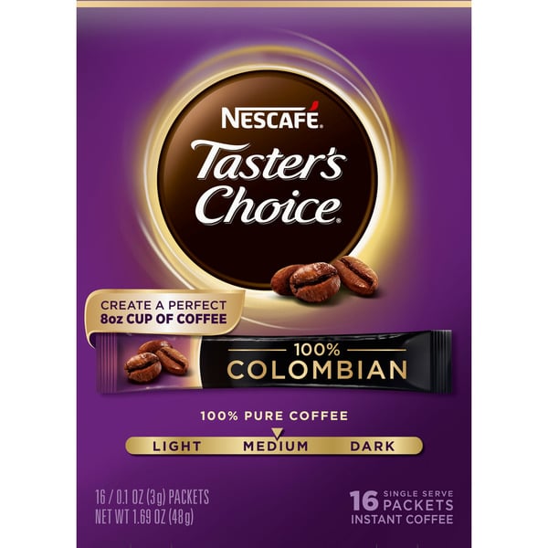 Coffee NESCAFÉ Taster's Choice Colombian Medium Roast Instant Coffee hero