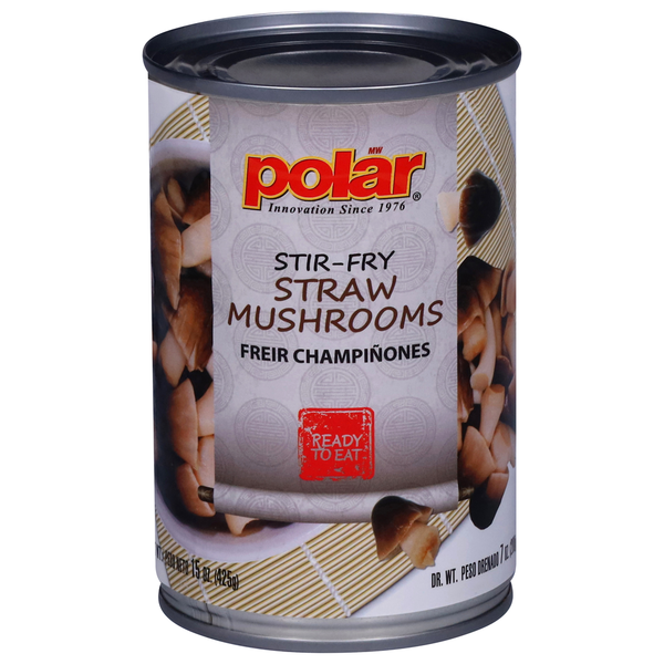 Canned & Jarred Vegetables Polar Straw Mushrooms, Stir-Fry hero