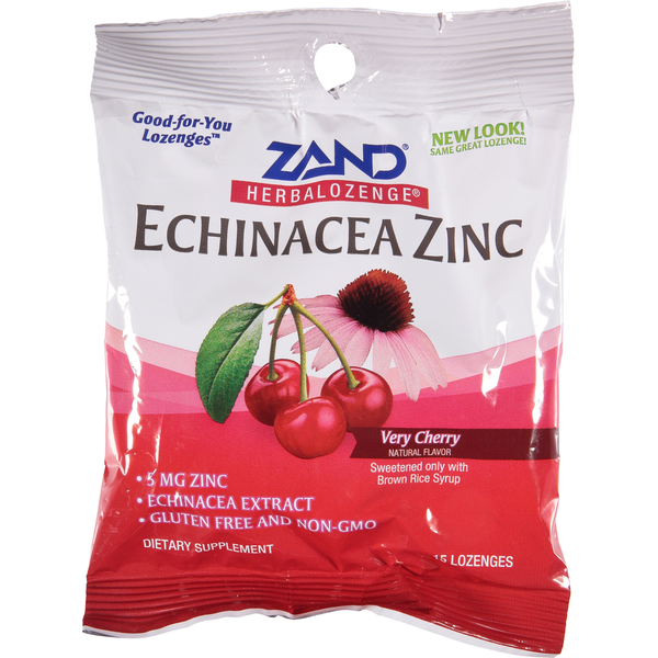 Cold, Flu & Allergy Zand Echinacea Zinc, Very Cherry, Lozenges hero