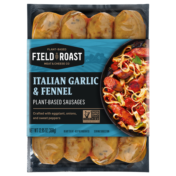 Tofu & Meat Alternatives Field Roast Grain Meat Sausages, Vegetarian, Italian hero