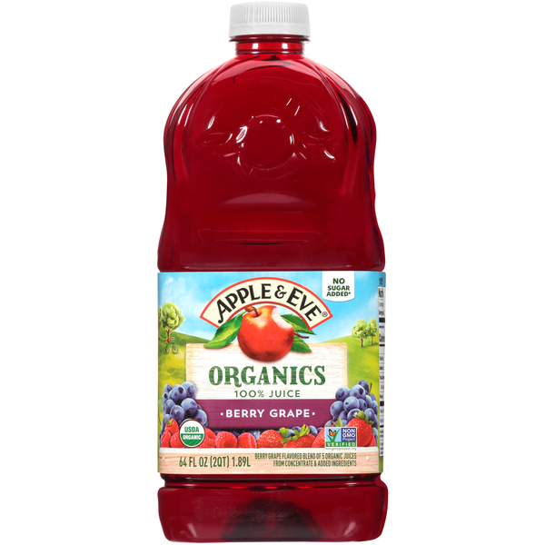 Juice & Nectars Apple & Eve Organics Berry Grape 100% Juice hero