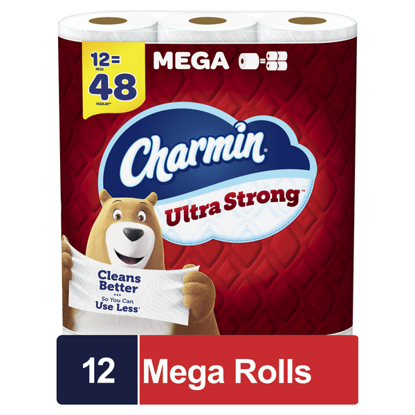 Paper Goods Charmin Ultra Strong Toilet Paper Mega Rolls hero