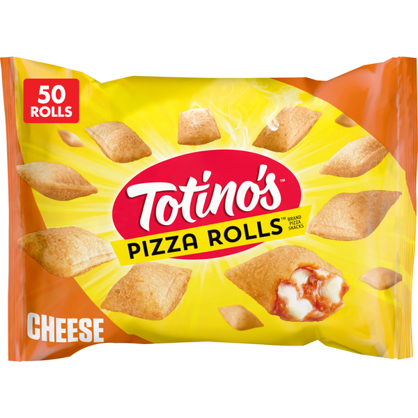 Frozen Appetizers & Sides Totino's Pizza Rolls Cheese Flavored Frozen Snacks hero