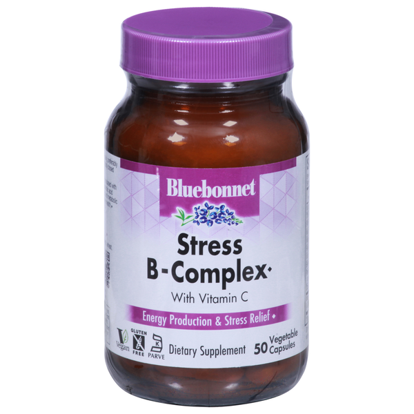 Vitamins & Supplements Bluebonnet Stress B-Complex, Vegetable Capsules hero