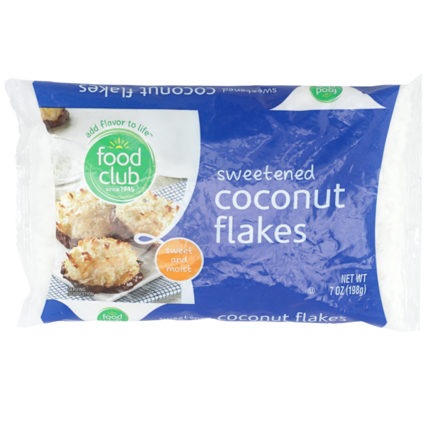 Baking Ingredients Food Club Sweetened Coconut Flakes hero