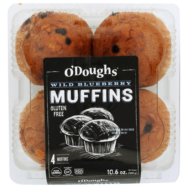 Frozen Breakfast O'doughs Muffins Wild Blueberry hero