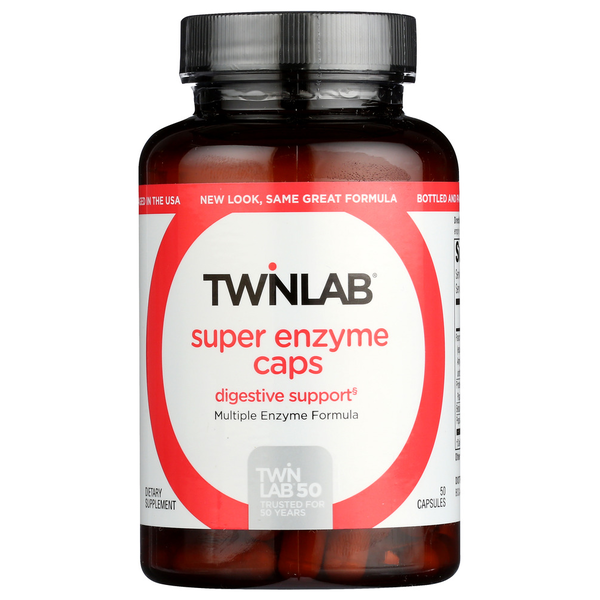 Vitamins & Supplements Twinlab Twl Super Enzyme Caps 50 hero