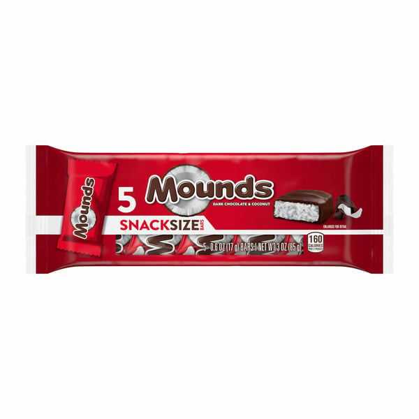 Candy & Chocolate MOUNDS Dark Chocolate and Coconut Snack Size Candy hero