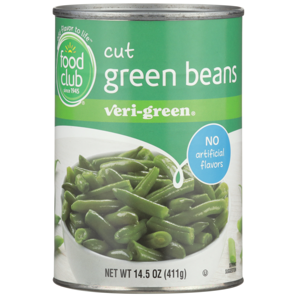 Canned & Jarred Vegetables Food Club Veri-Green, Cut Green Beans hero