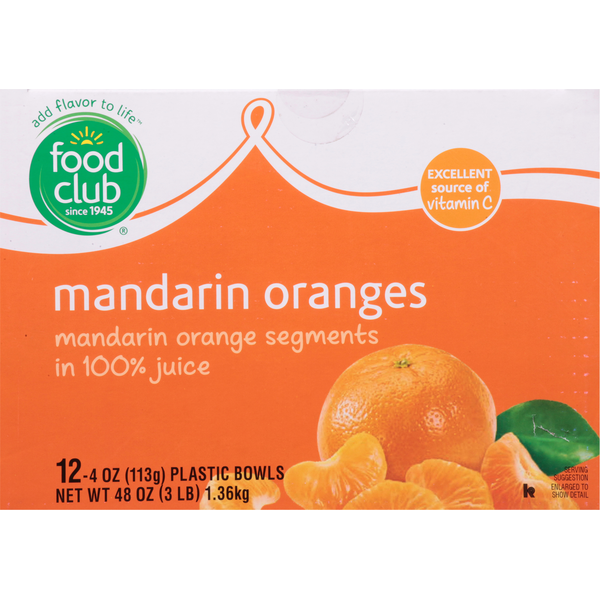 Juice & Nectars Food Club Mandarin Oranges hero