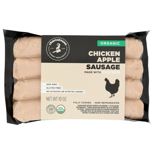 Packaged Meat Charcutnuvo Organic Chicken Apple Sausage hero