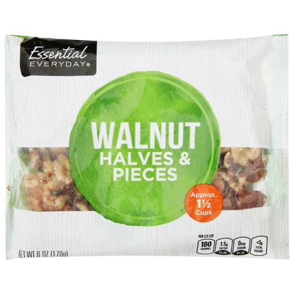 Nuts, Seeds & Dried Fruit Essential Everyday Walnut, Halves & Pieces hero