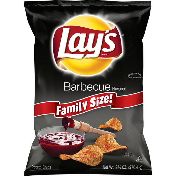 Chips & Pretzels Lay's Potato Chips, Bar-B-Que hero