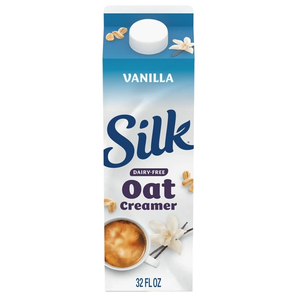 Coffee Silk Vanilla Oat Creamer, Dairy Free, Gluten Free, Soy Free hero