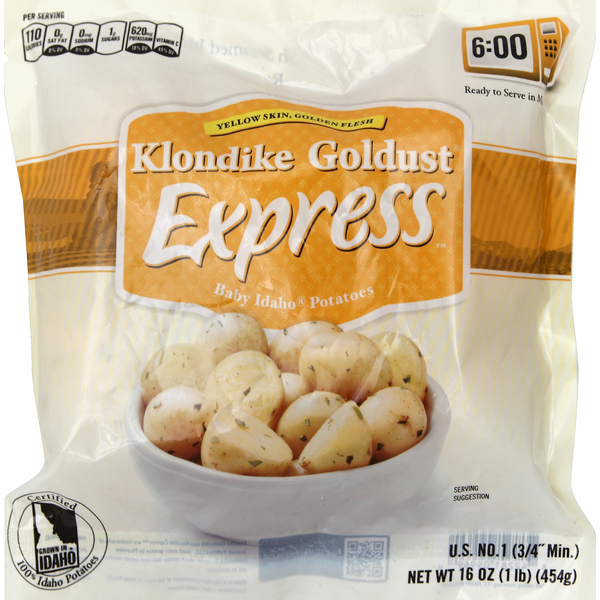 Fresh Vegetables Klondike Goldust Express, Potatoes, Yellow Skin, Golden Flesh, Bag hero