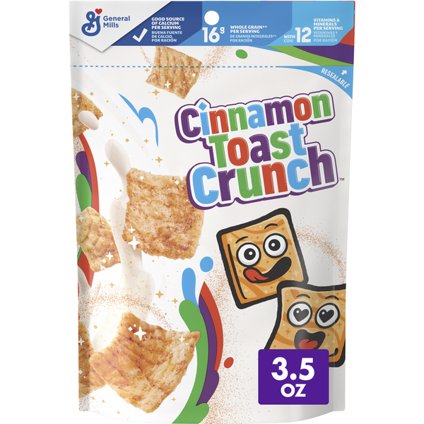 Breakfast & Cereal Cinnamon Toast Crunch Breakfast Cereal, Cinnamon Sugar Squares hero