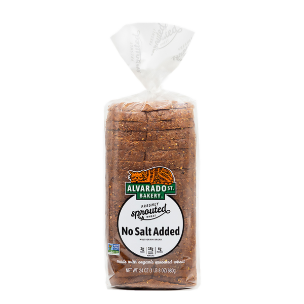 Bread Alvarado Street Bakery Sprouted Wheat No Added Salt Bread hero