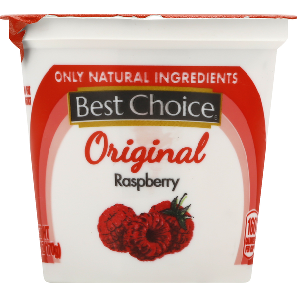 Yogurt Best Choice Yogurt, Low Fat, Raspberry, Original hero