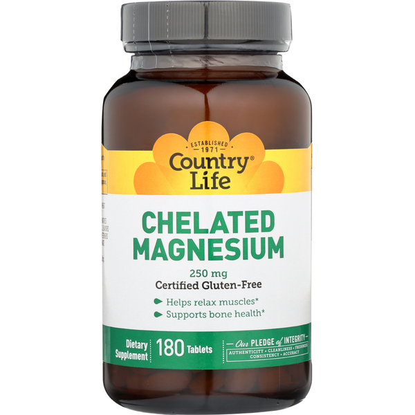 Vitamins & Minerals Country Life Chelated Magnesium hero