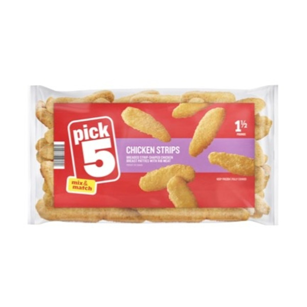 Prepared Meals Save A Lot Breaded Strip-shaped Chicken Breast Patties With Rib Meat hero