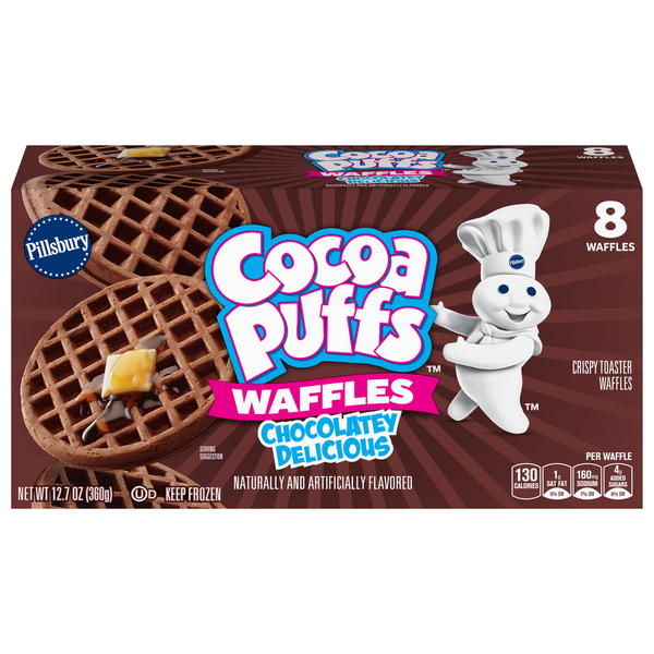 Cocoa Puffs Waffles, Chocolate Delicious hero