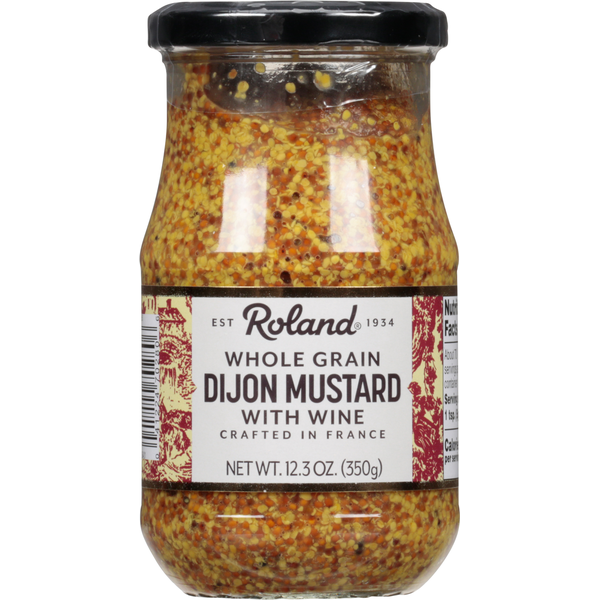 Condiments Roland Foods Dijon Mustard Grained Dijon with Wine hero