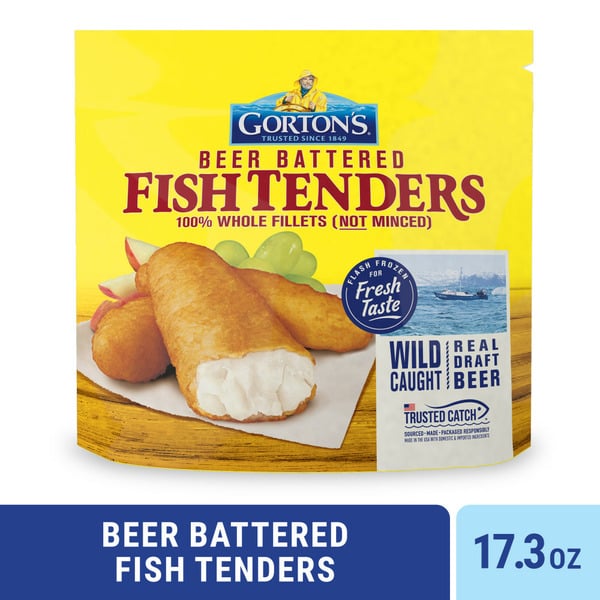 Frozen Meat & Seafood Gorton's Beer Battered Fish Tenders hero