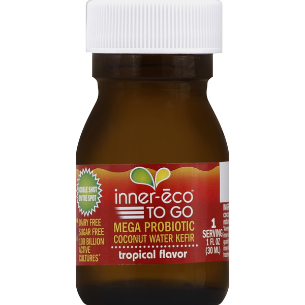 Digestion Inner Eco Kefir, Coconut Water, Tropical Flavor, To Go hero