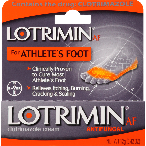 First Aid Lotrimin Clotrimozole Cream, for Athlete's Foot, Antifungal hero