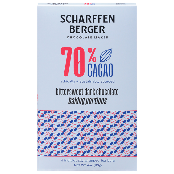 Scharffen Berger Dark Chocolate, Bittersweet, 70% Cacao hero