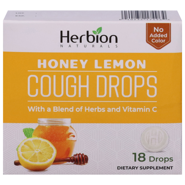 Mint & Gum Herbion Cough Drops, Honey Lemon hero