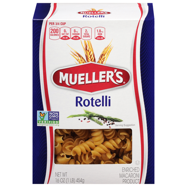 Dry Pasta Mueller's Rotelli hero