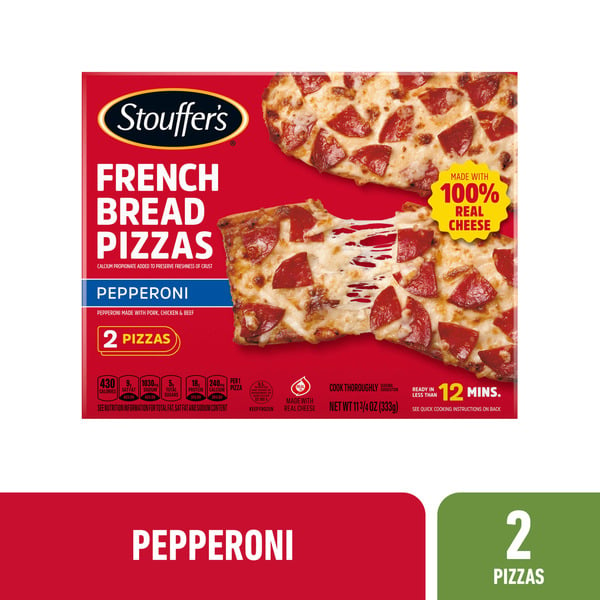 Stouffer's Pepperoni French Bread Frozen Pizza hero